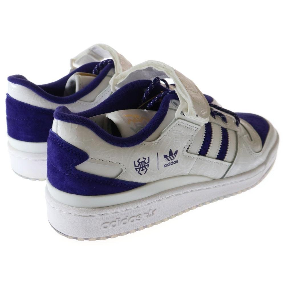 adidas(アディダス) FORUM LOW フォーラム ローカットスニーカー ホワイト/パープル US8.5/26.5cm GY8287