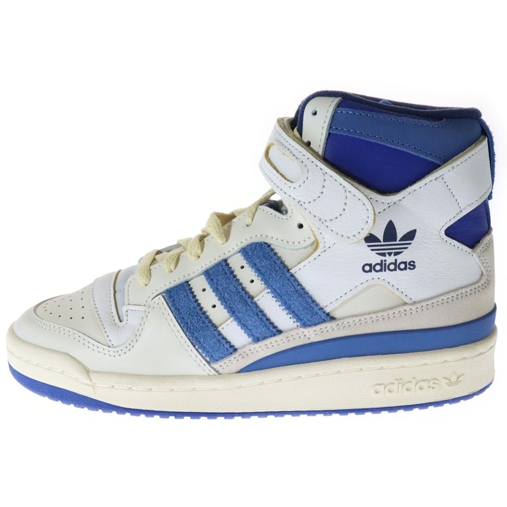 adidas(アディダス) FORUM 84 HIGH BLUE THREAD フォーラム84 ブルースレッド ハイカットスニーカー ホワイト/ブルー US8.5/26.5cm FY7793