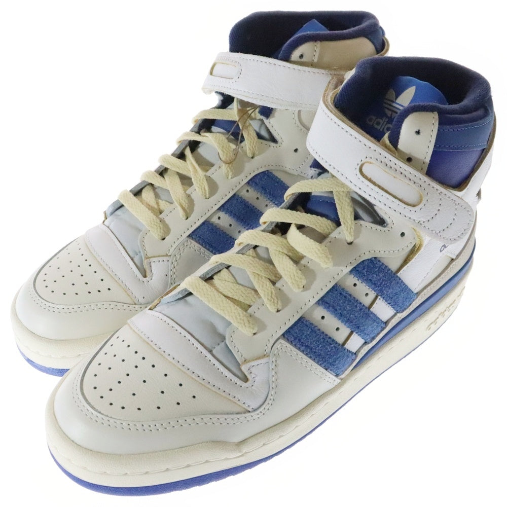 adidas(アディダス) FORUM 84 HIGH BLUE THREAD フォーラム84 ブルースレッド ハイカットスニーカー ホワイト/ブルー US8.5/26.5cm FY7793