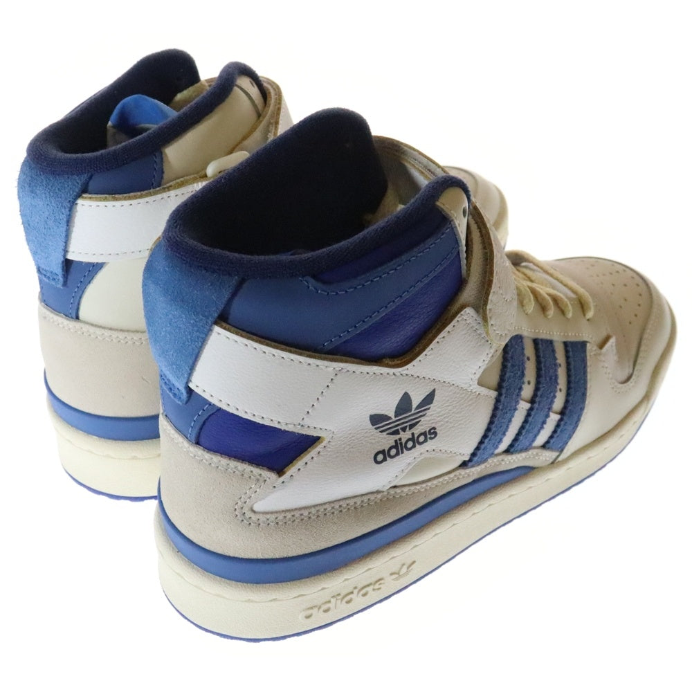 adidas(アディダス) FORUM 84 HIGH BLUE THREAD フォーラム84 ブルースレッド ハイカットスニーカー ホワイト/ブルー US8.5/26.5cm FY7793