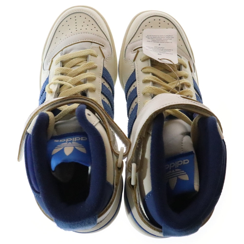adidas(アディダス) FORUM 84 HIGH BLUE THREAD フォーラム84 ブルースレッド ハイカットスニーカー ホワイト/ブルー US8.5/26.5cm FY7793