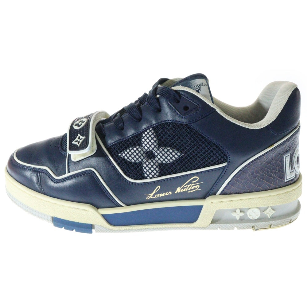 LOUIS VUITTON(ルイヴィトン) LVトレイナー テンポラリー レジデンシー限定 レザー ローカットスニーカー ネイビー 1A9DEP MS0261
