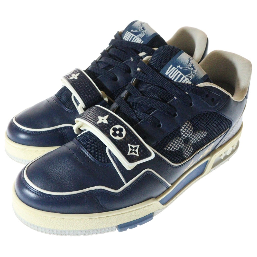 LOUIS VUITTON(ルイヴィトン) LVトレイナー テンポラリー レジデンシー限定 レザー ローカットスニーカー ネイビー 1A9DEP MS0261