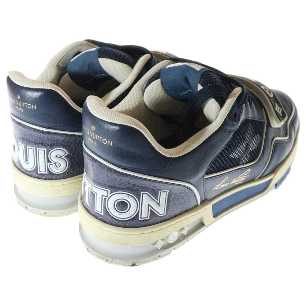 LOUIS VUITTON(ルイヴィトン) LVトレイナー テンポラリー レジデンシー限定 レザー ローカットスニーカー ネイビー 1A9DEP MS0261