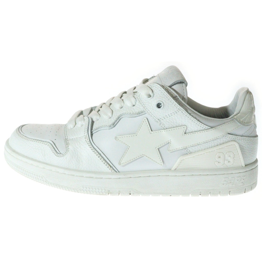 A BATHING APE(アベイシングエイプ) BAPE SK8 STA べイプ スケートスター ローカットスニーカー ホワイト US9/27cm 1I70191010