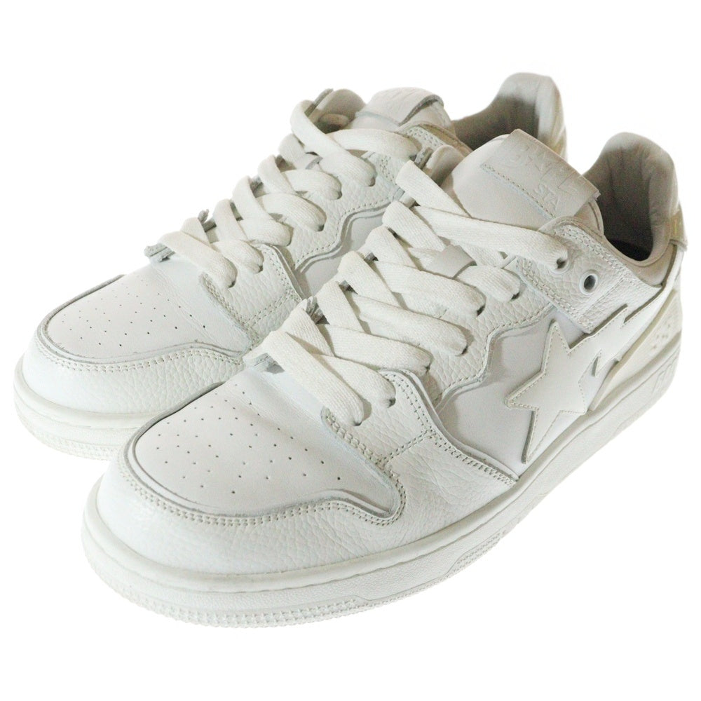 A BATHING APE(アベイシングエイプ) BAPE SK8 STA べイプ スケートスター ローカットスニーカー ホワイト US9/27cm 1I70191010
