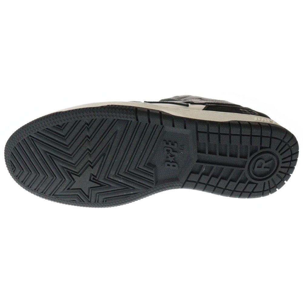 A BATHING APE(アベイシングエイプ) BAPE SK8 STA べイプ スケートスター ローカットスニーカーホワイト/ブラック US9/27cm 1J80191059