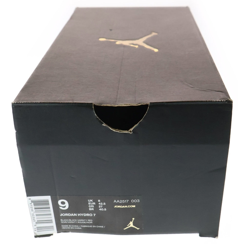 NIKE(ナイキ) AIR JORDAN HYDRO 7 エアジョーダン ハイドロ スライド ラバーサンダル ブラック US9/27cm AA2517-003