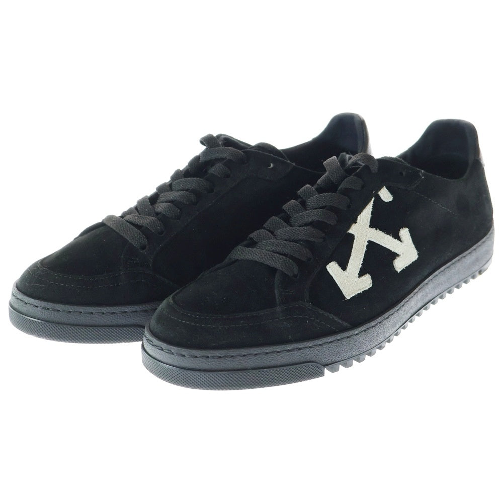 OFF-WHITE(オフホワイト) 2.0 SNEAKER スエード レザー ローカットスニーカー ブラック OMIA042R207800541010