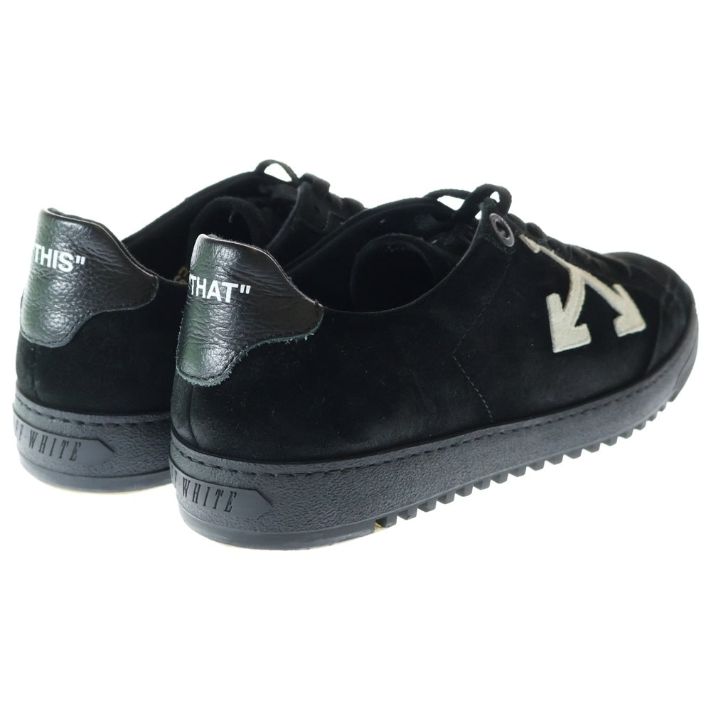 OFF-WHITE(オフホワイト) 2.0 SNEAKER スエード レザー ローカットスニーカー ブラック OMIA042R207800541010