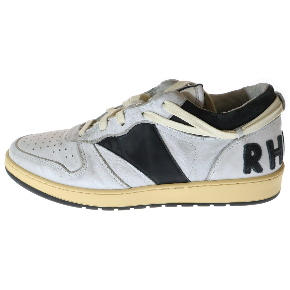 RHUDE(ルード) RHECESS LOW レセス ダメージ加工 ローカットスニーカー ホワイト/ブラック US9/27cm RHSS21FO00000002