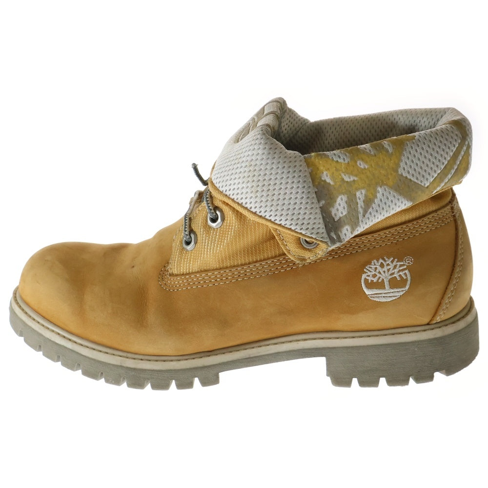 Timberland(ティンバーランド) ROLL TOP BOOT ロール トップ レースアップ ブーツ ブラウン 54018