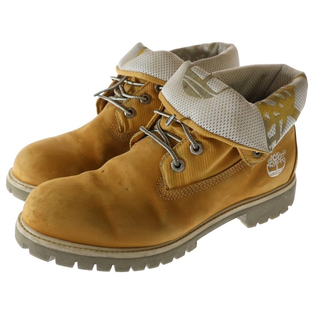 Timberland(ティンバーランド) ROLL TOP BOOT ロール トップ レースアップ ブーツ ブラウン 54018