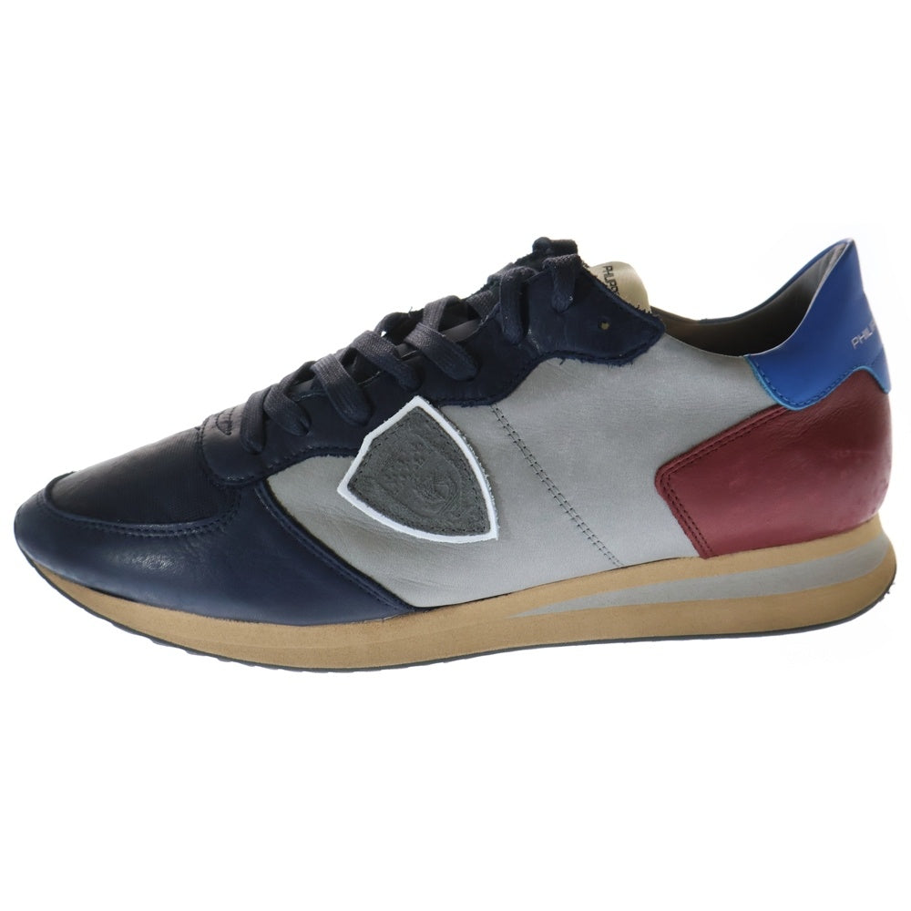 PHILIPPE MODEL(フィリップモデル) TROPEZ X VINTAGE トロぺ ヴィンテージ ローカットスニーカー グレー/ネイビー TWLU WW01