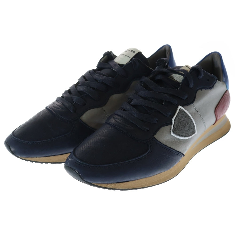 PHILIPPE MODEL(フィリップモデル) TROPEZ X VINTAGE トロぺ ヴィンテージ ローカットスニーカー グレー/ネイビー TWLU WW01