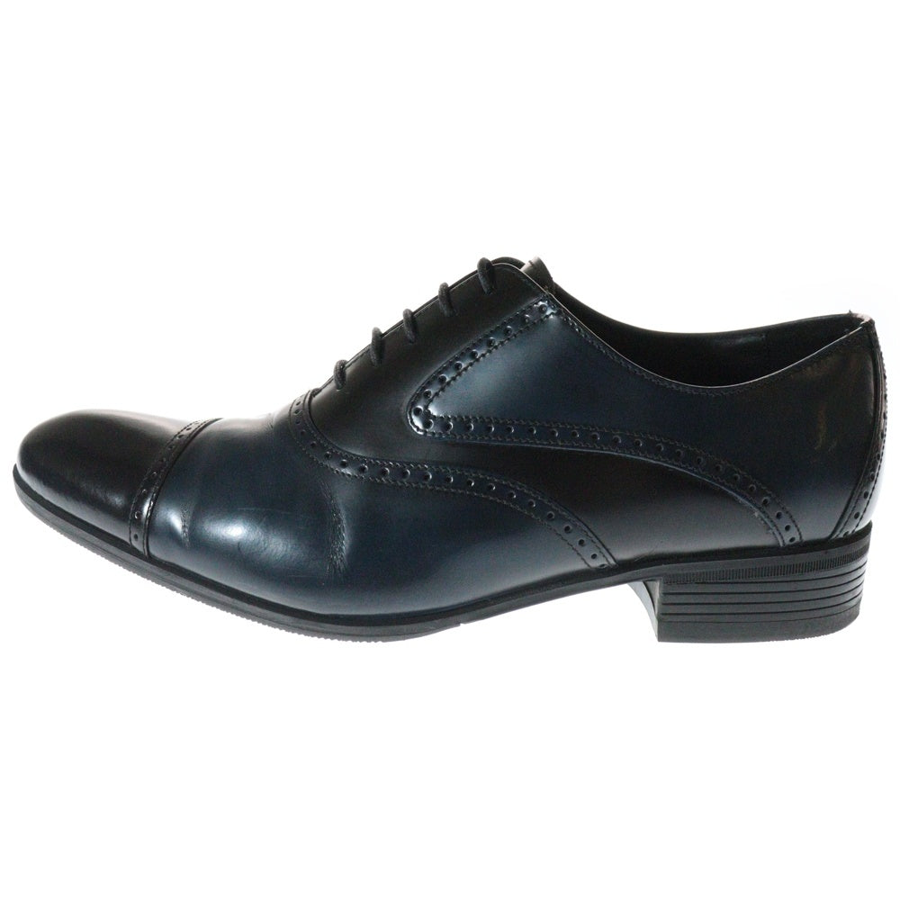 LANVIN(ランバン) ストレートチップ レザー オックスフォード ドレスシューズ ネイビー 083305