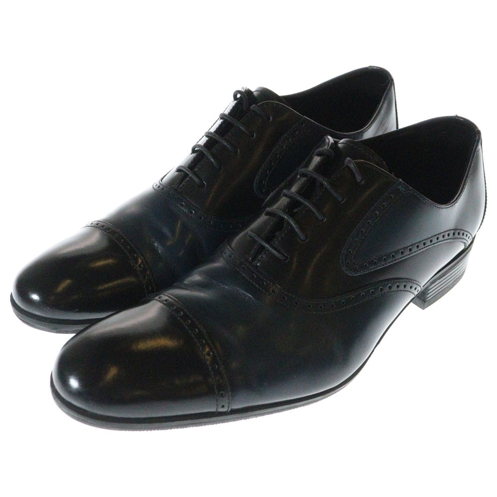 LANVIN(ランバン) ストレートチップ レザー オックスフォード ドレスシューズ ネイビー 083305