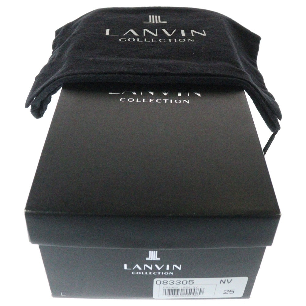 LANVIN(ランバン) ストレートチップ レザー オックスフォード ドレスシューズ ネイビー 083305