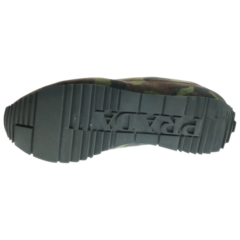 PRADA(プラダ) CAMOUFLAGE SNEAKER カモフラージュ サイドロゴ ローカットスニーカー カモ柄 カーキ/ブラック 4E 3220