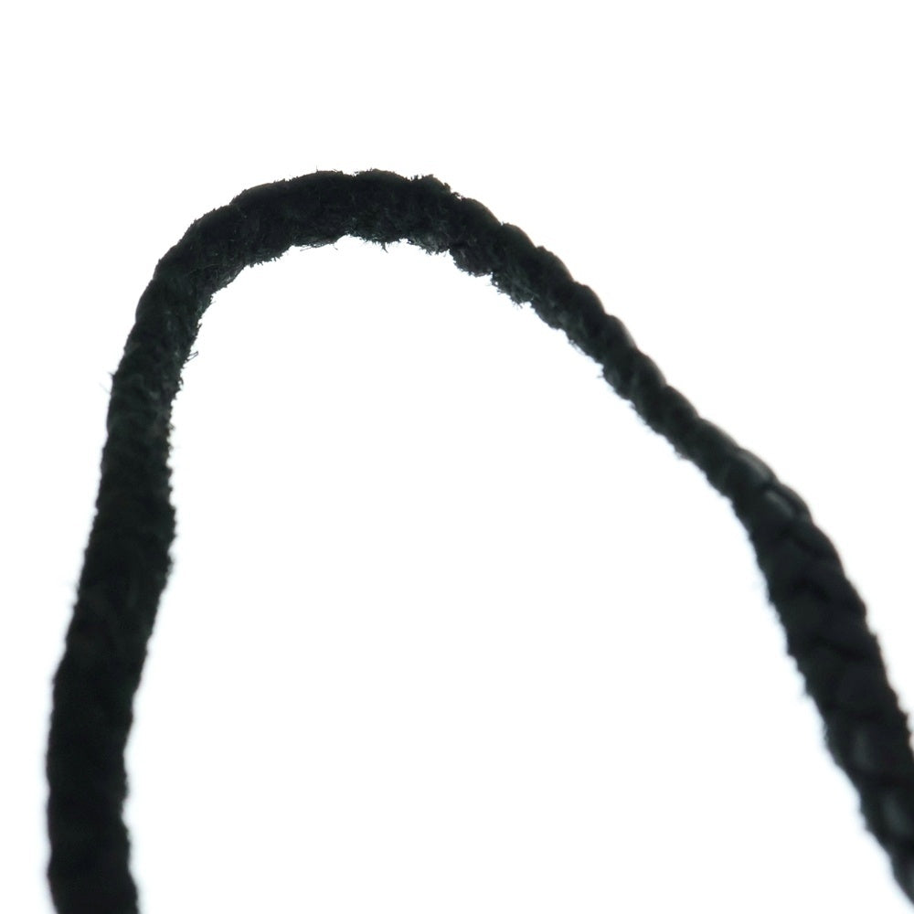CHROME HEARTS(クロムハーツ) LEATHER BRAID SCROLL ネックレス レザーブレイドネックレス ブラック/シルバー BCA377