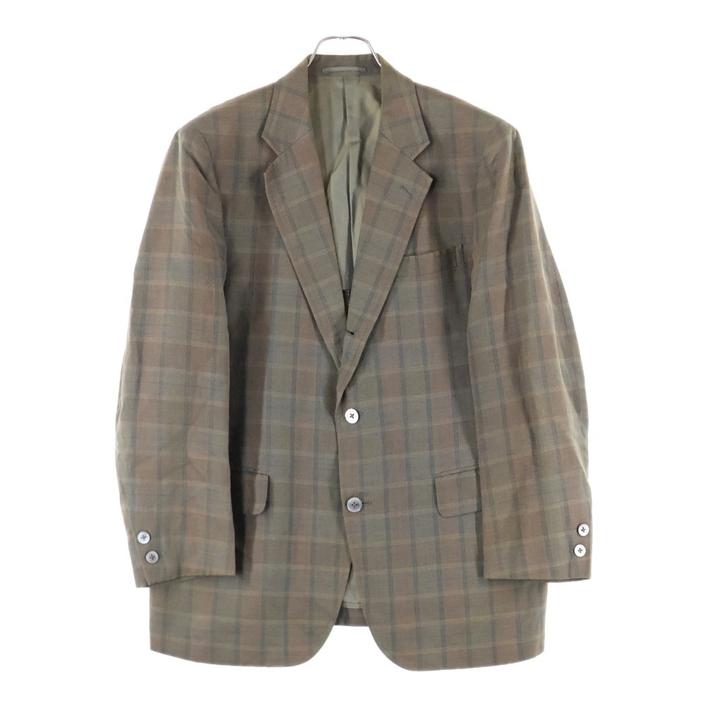 J.PRESS(ジェイプレス) チェック リネン混 2B テーラードジャケット