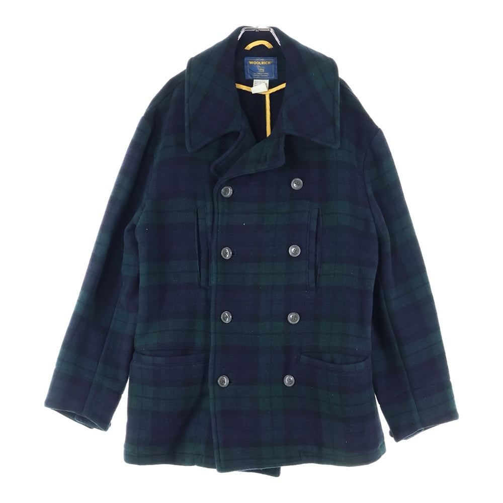 WOOLRICH(ウールリッチ) チェック ウール Pコート グリーン 2W5-5540