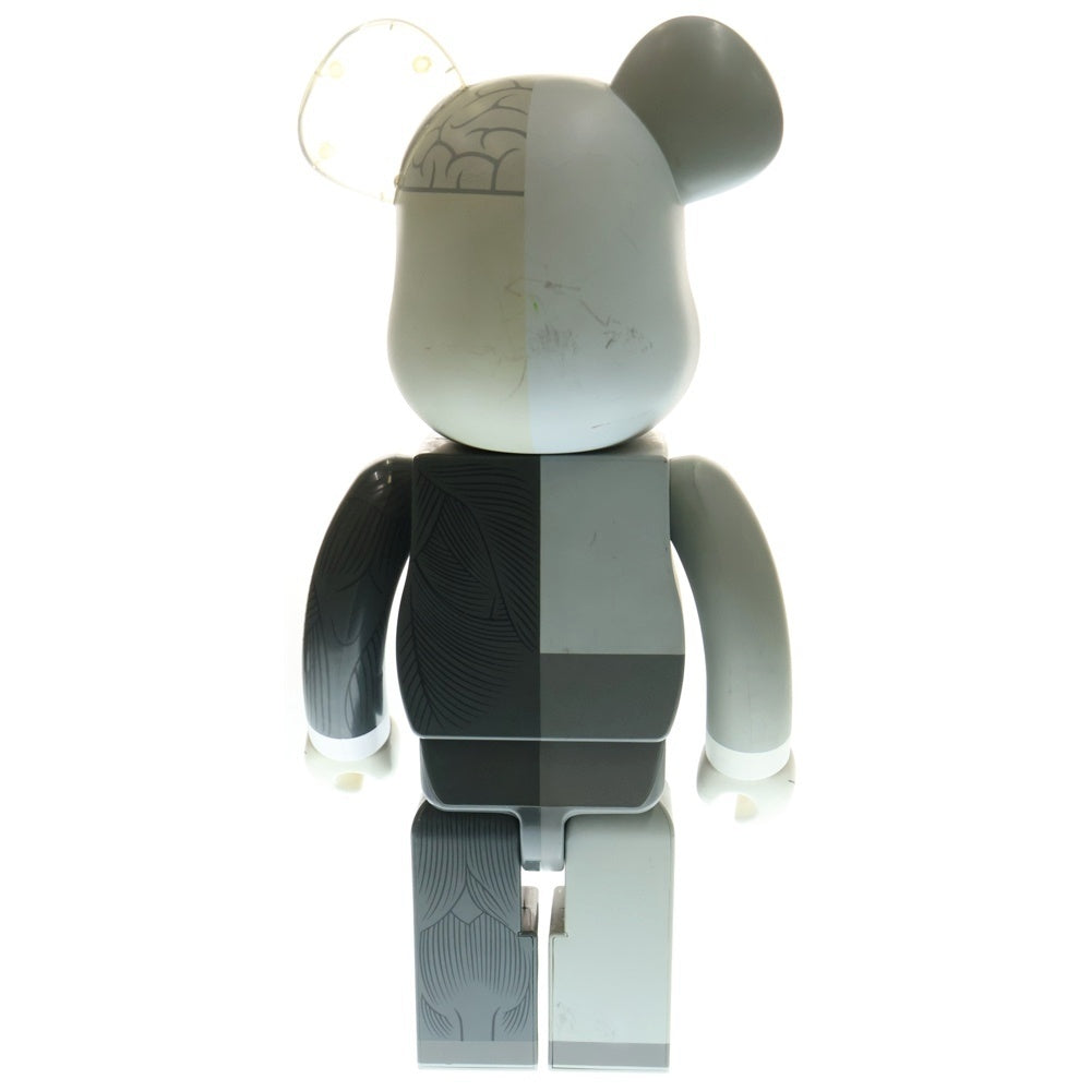 MEDICOM TOY(メディコムトイ) BE@RBRICK Original Fake ×KAWS Companion Dissected Grey 1000% カウズ ベアブリック フィギュア 人体模型 グレー