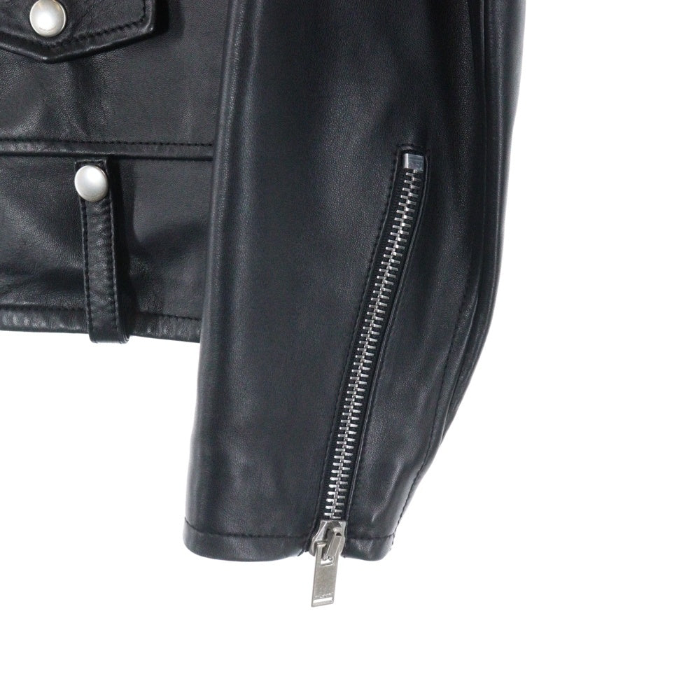 SAINT LAURENT PARIS(サンローランパリ) 17AW クラシック モーターサイクル レザー ダブルライダース ジャケット ブラック L01O 484280 Y5YA2