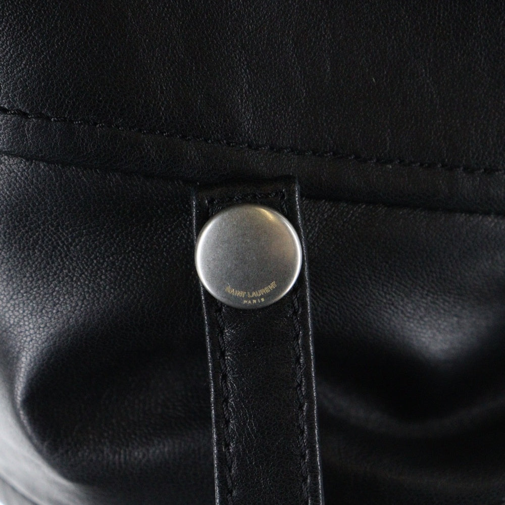 SAINT LAURENT PARIS(サンローランパリ) 17AW クラシック モーターサイクル レザー ダブルライダース ジャケット ブラック L01O 484280 Y5YA2