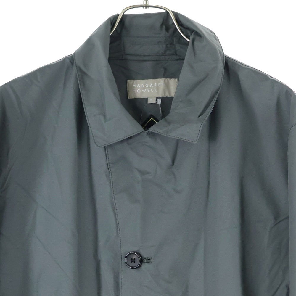 MARGARET HOWELL(マーガレットハウエル) GORE-TEX ゴアテックス 5B ナイロン チェスターコート グレー 579-110503