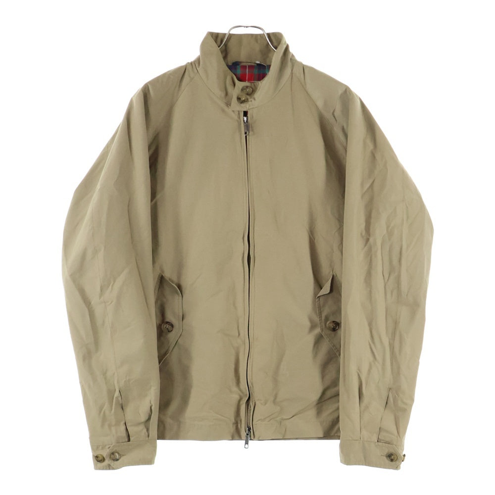 BARACUTA(バラクータ) G4 クラシック チェックライニング ジップアップ ドライビングコート ベージュ 211MBRCPS0777