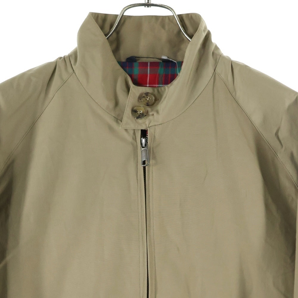 BARACUTA(バラクータ) G4 クラシック チェックライニング ジップアップ ドライビングコート ベージュ 211MBRCPS0777