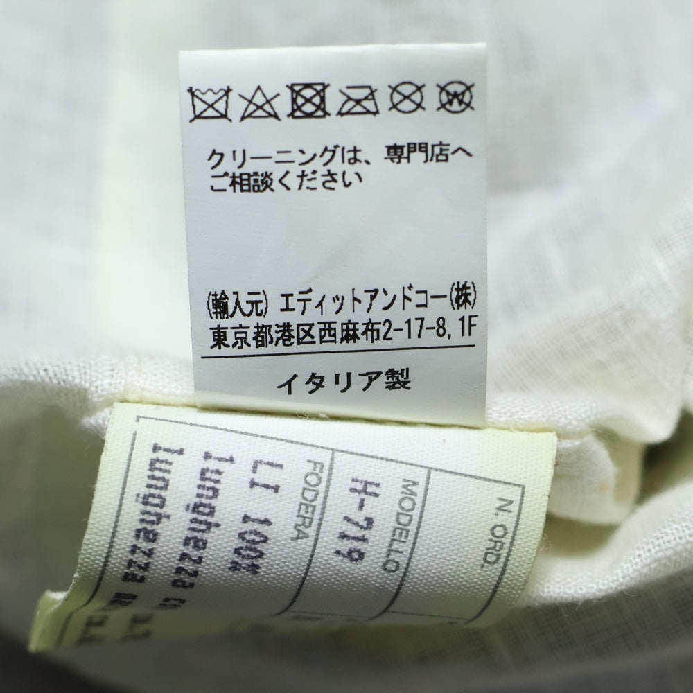 Cinquanta(チンクアンタ) スエード レギュラーカラー 5B ジャケット ブラウン H-719