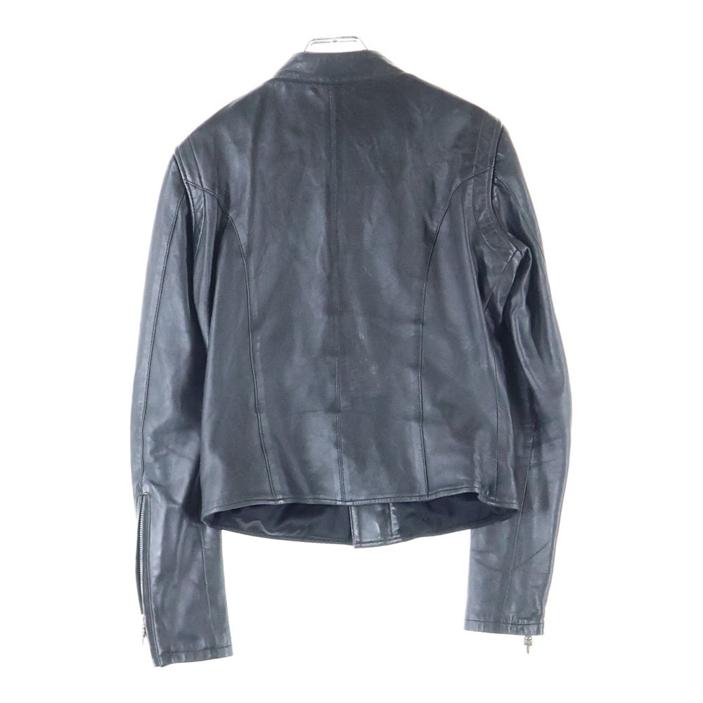 CHROME HEARTS(クロムハーツ) RACING2 DENVER レーシング2 ダガージップ レザー シングル ライダースジャケット レディース ブラック