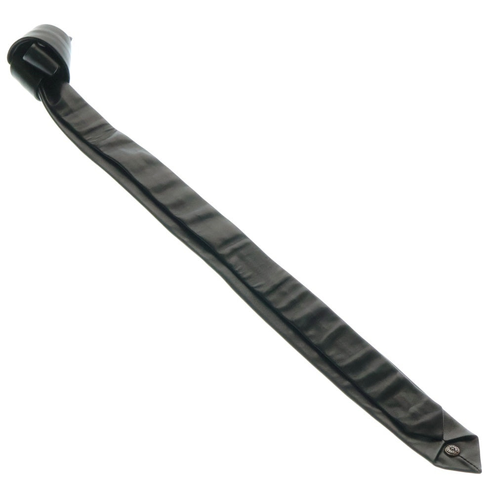 CHROME HEARTS(クロムハーツ) TIE NEK SKNNY LTHR CHプラスモチーフ レザーネクタイ ブラック