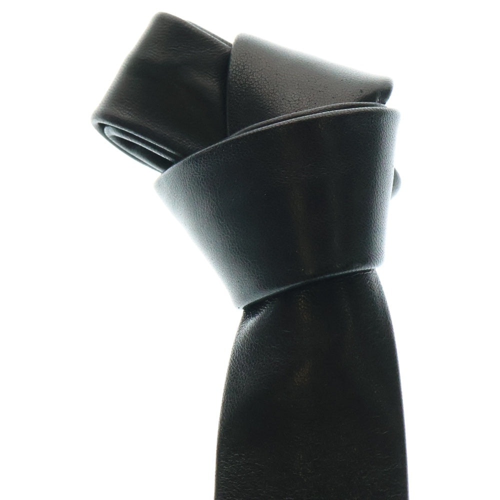 CHROME HEARTS(クロムハーツ) TIE NEK SKNNY LTHR CHプラスモチーフ レザーネクタイ ブラック