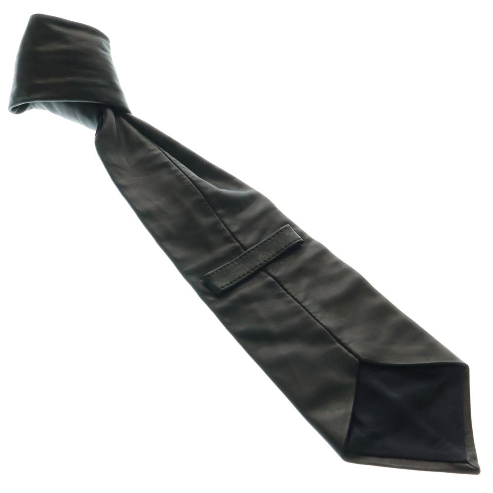 CHROME HEARTS(クロムハーツ) TIE NEK LTHR ダガーモチーフ レザーネクタイ ブラック