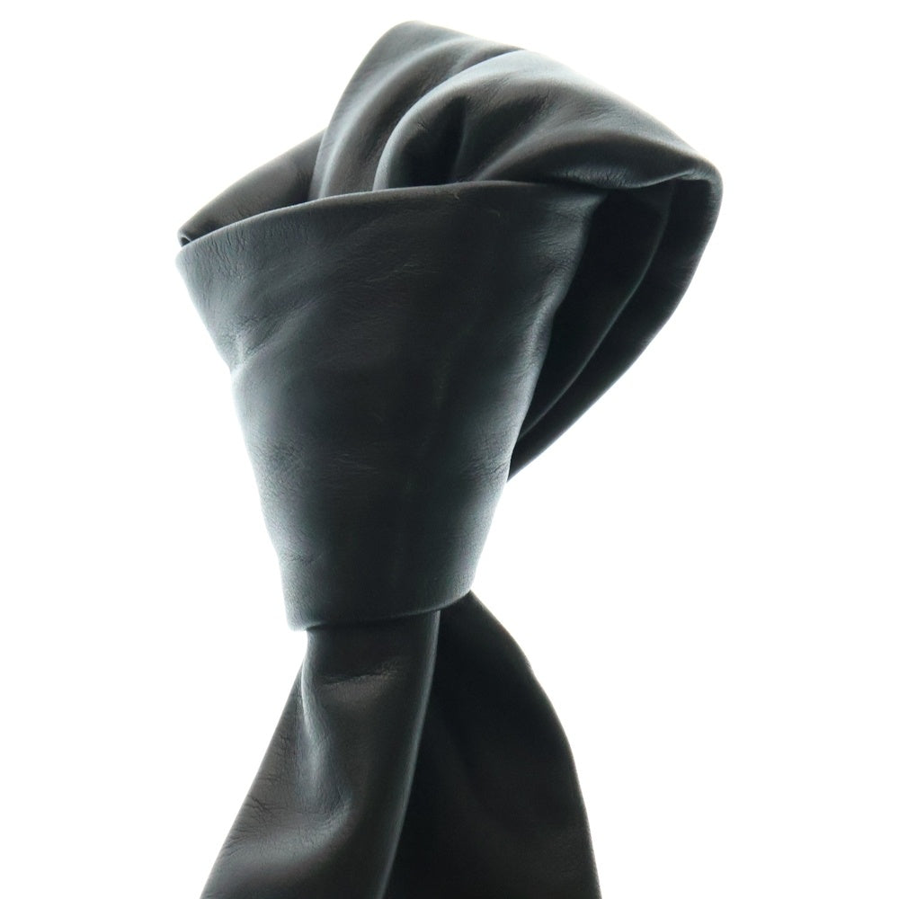 CHROME HEARTS(クロムハーツ) TIE NEK LTHR ダガーモチーフ レザーネクタイ ブラック