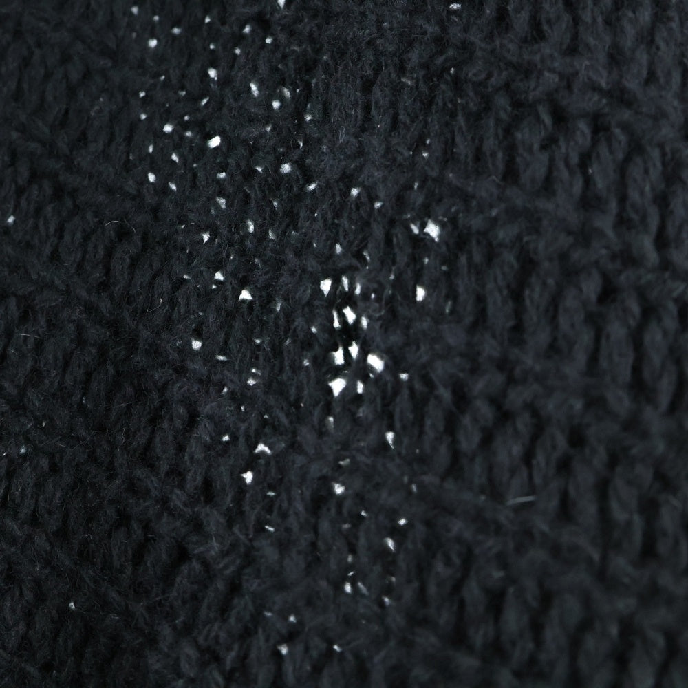 CHROME HEARTS(クロムハーツ) CHプラスパッチ付き カシミヤ モヘヤ ニット カーディガン ブラック