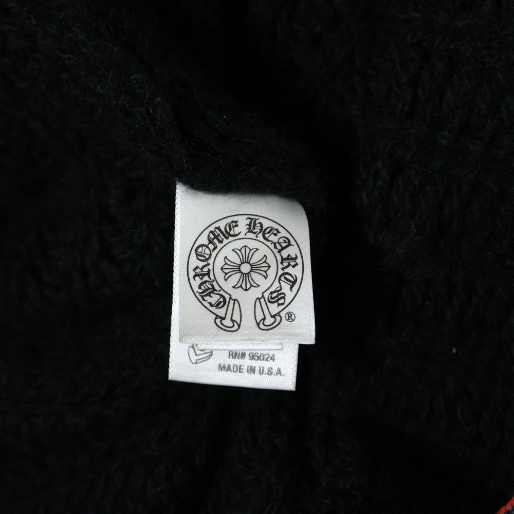 CHROME HEARTS(クロムハーツ) CHプラスパッチ付き カシミヤ モヘヤ ニット カーディガン ブラック