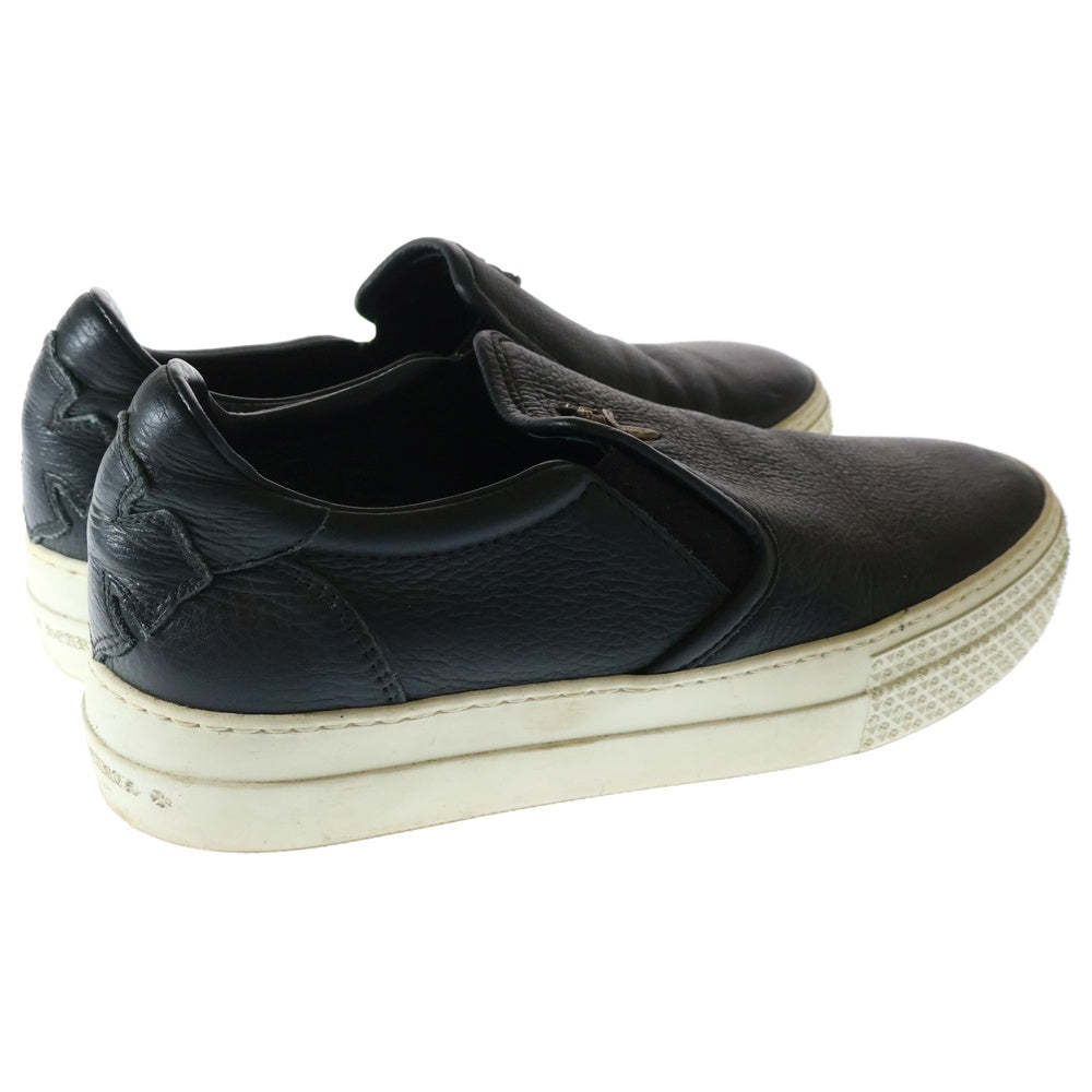 CHROME HEARTS(クロムハーツ) SLIP ON スリッポン ダガー装飾 レザー ローカットスニーカー シューズ ブラック レディース