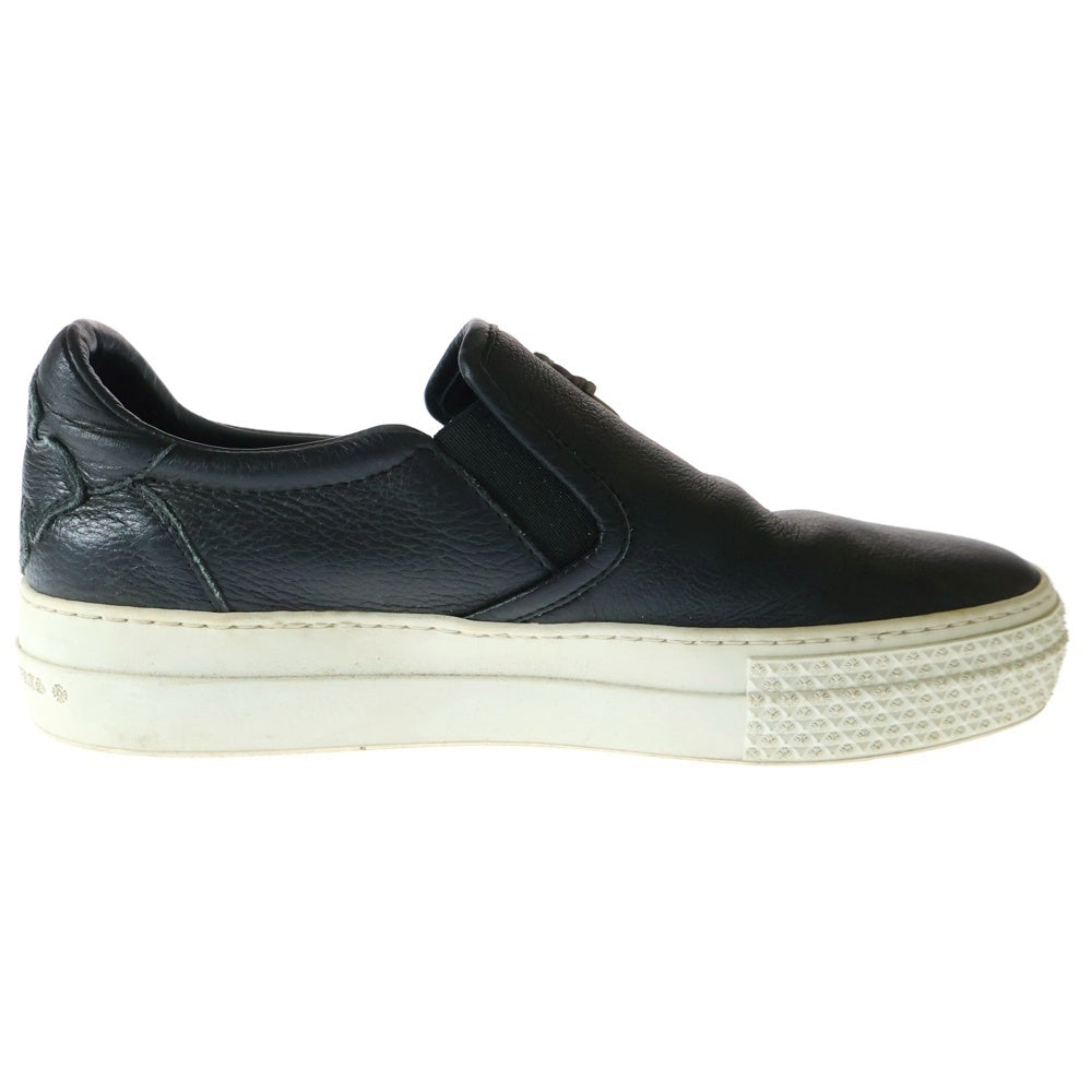 CHROME HEARTS(クロムハーツ) SLIP ON スリッポン ダガー装飾 レザー ローカットスニーカー シューズ ブラック レディース