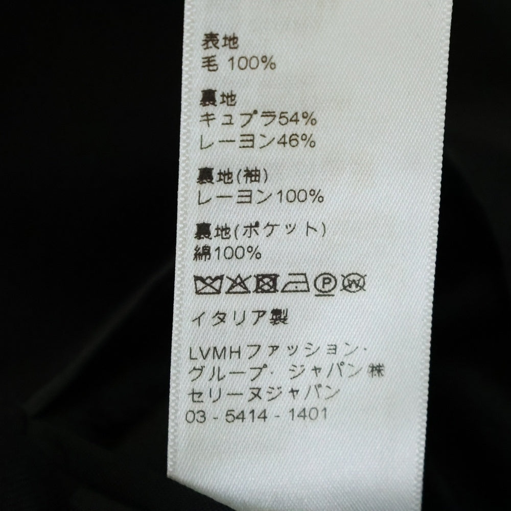 CELINE(セリーヌ) ウールギャバジン 6B ダブルテーラードジャケット ブラック 2V092650D