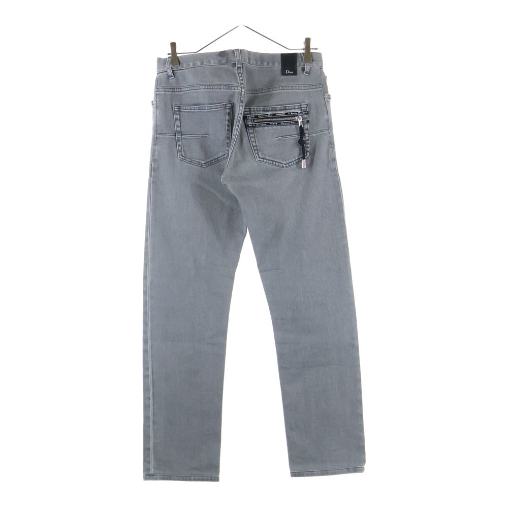 DIOR(ディオール) Atelier アトリエバックジップ ボタンフライ デニムパンツ ブラック 863DS28T079X