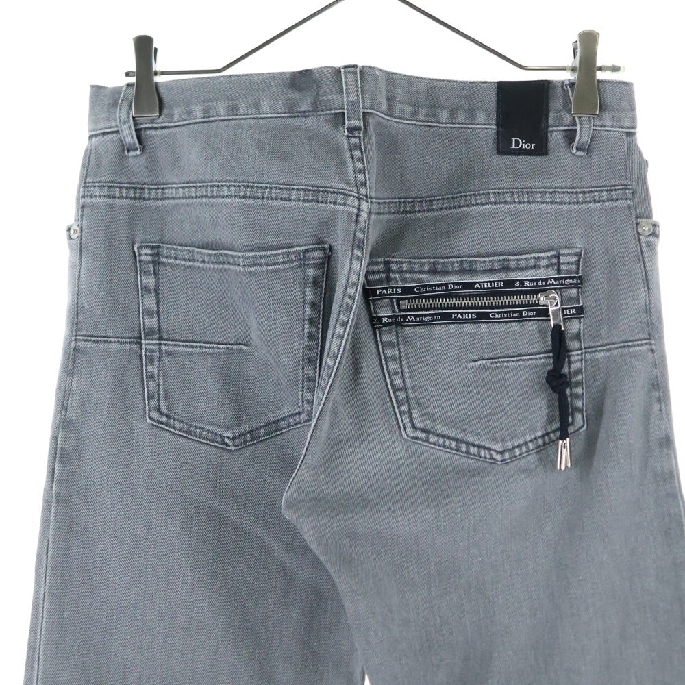 DIOR(ディオール) Atelier アトリエバックジップ ボタンフライ デニムパンツ ブラック 863DS28T079X