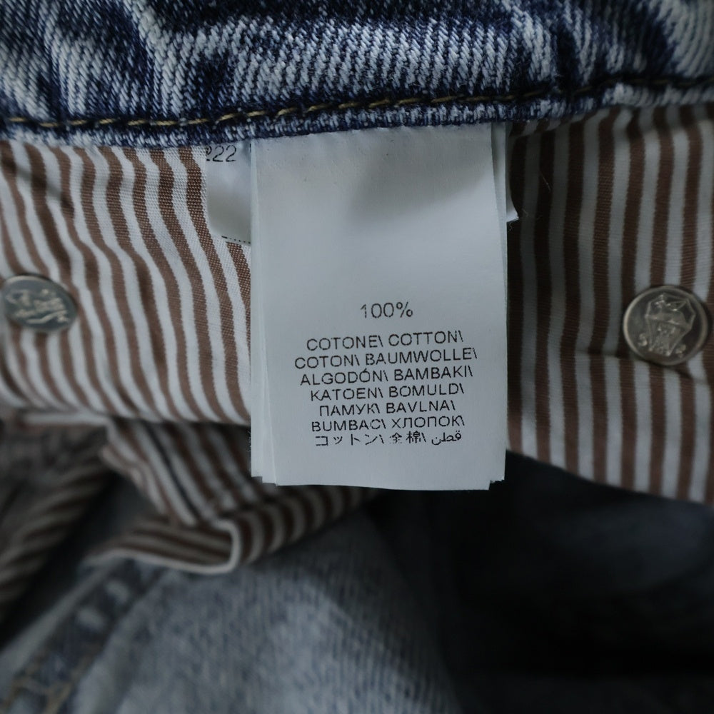 BRUNELLO CUCINELLI(ブルネロクチネリ) ボタンフライ テーパード デニムパンツ インディゴ