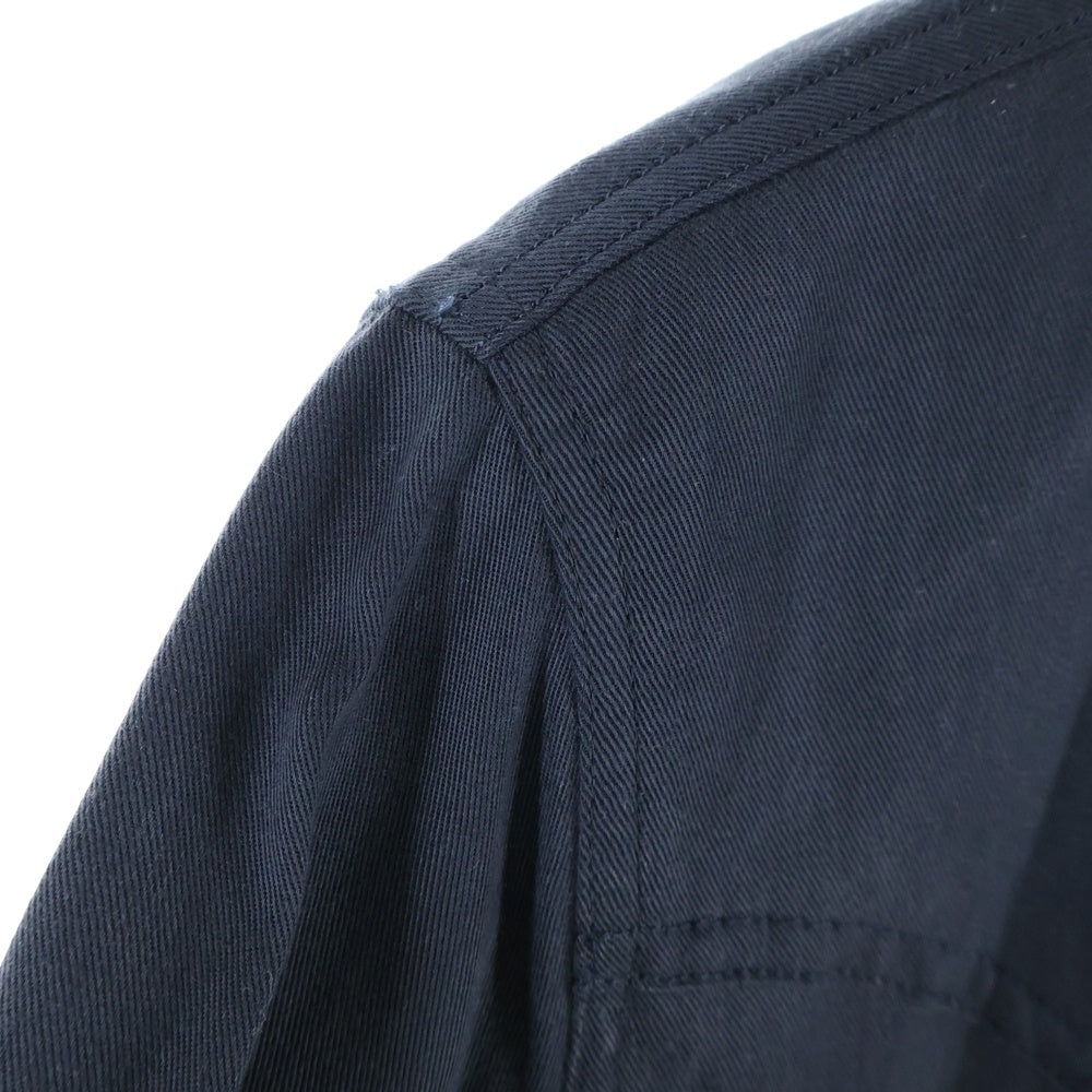 SAINT LAURENT PARIS(サンローランパリ) 15AW WESTERN L/S SHIRT ウエスタン フロントボタン 長袖シャツ ネイビー 391674 Y946I