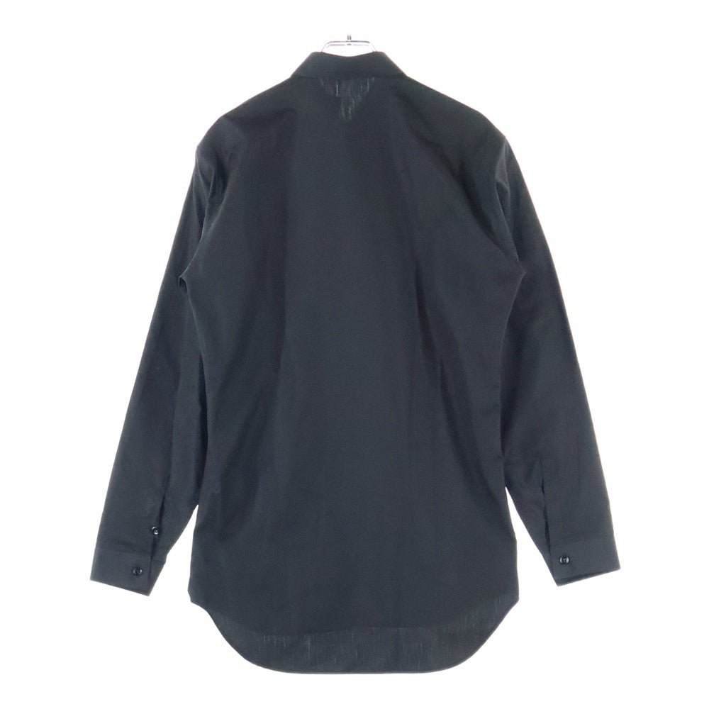 Dior HOMME(ディオールオム) フロントビーエンブロイダリー 比翼 長袖シャツ ブラック 163C501B1581