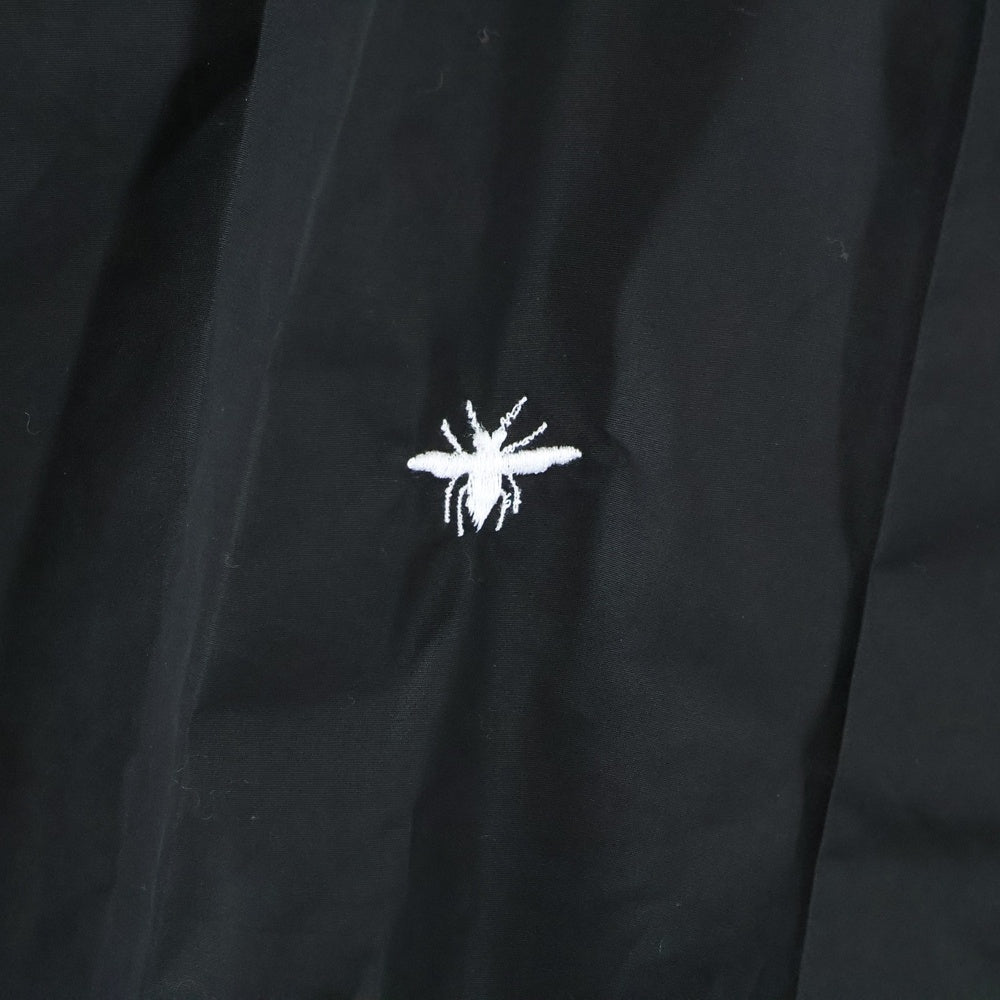 Dior HOMME(ディオールオム) フロントビーエンブロイダリー 比翼 長袖シャツ ブラック 163C501B1581