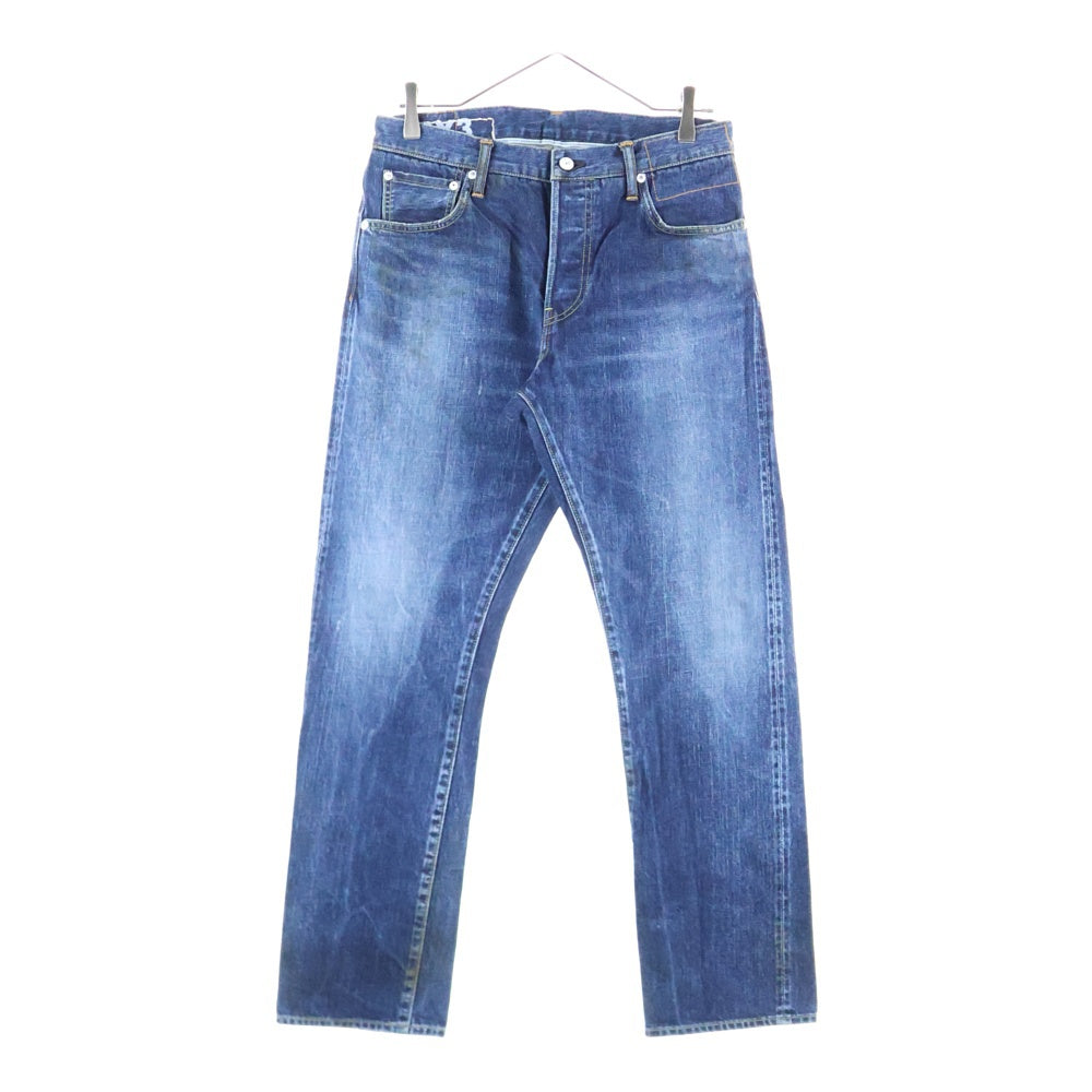 VISVIM(ヴィスヴィム) 16SS SOCIAL SCULPTURE DENIM ダメージ加工 ジッパーフライ デニム パンツ ジーンズ 0116105005015